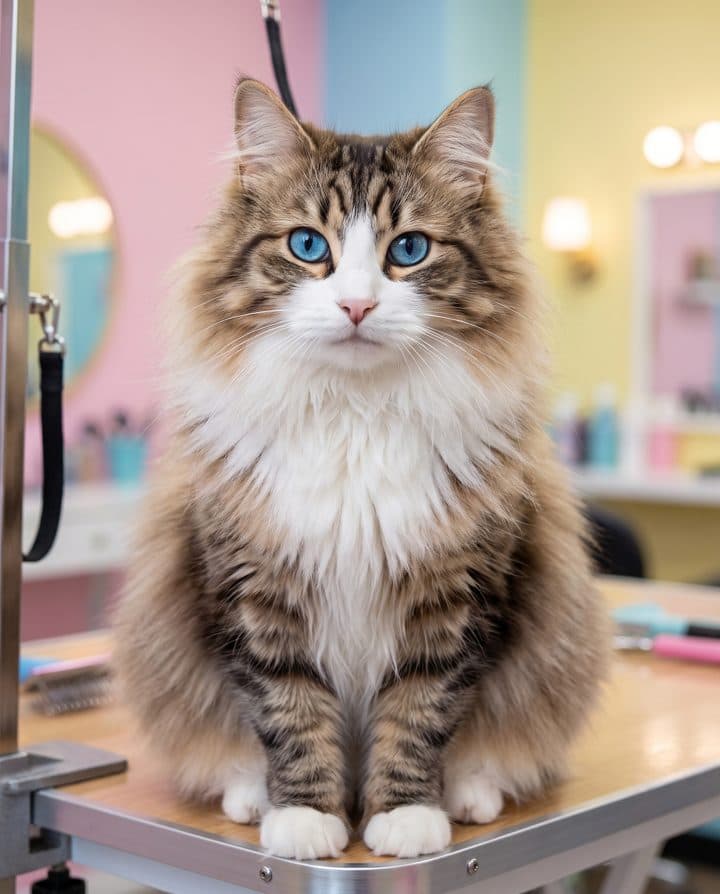 The same tabby cat as Fluffy Mode