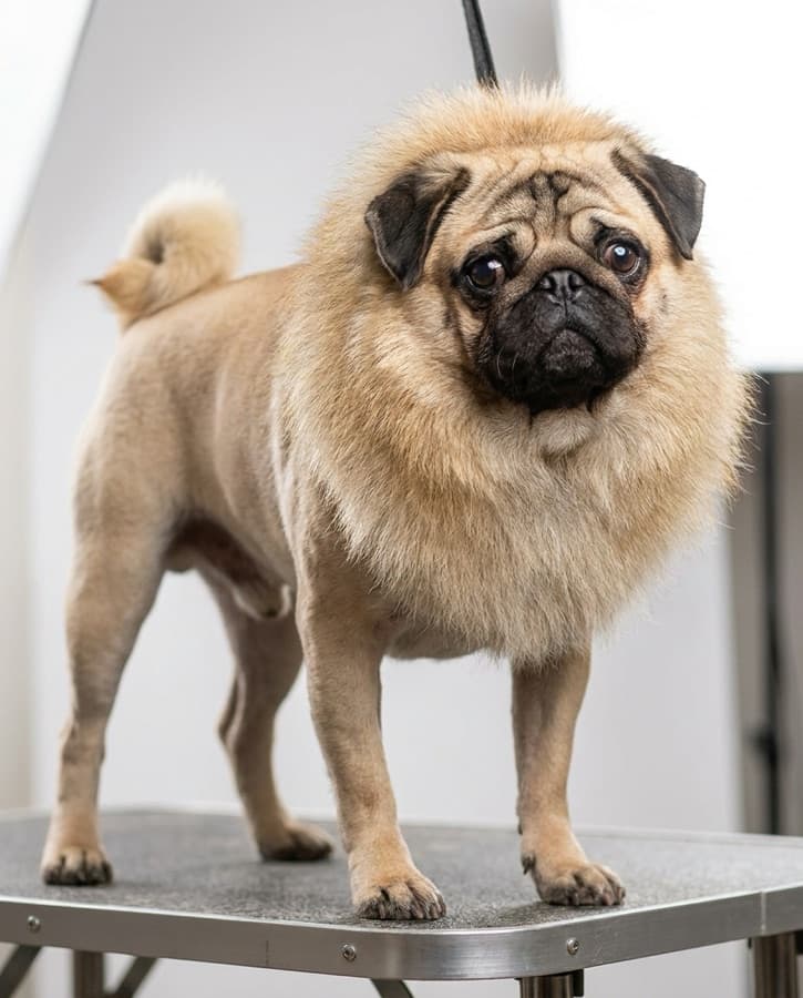 Pet portrait in the Summer Shave style